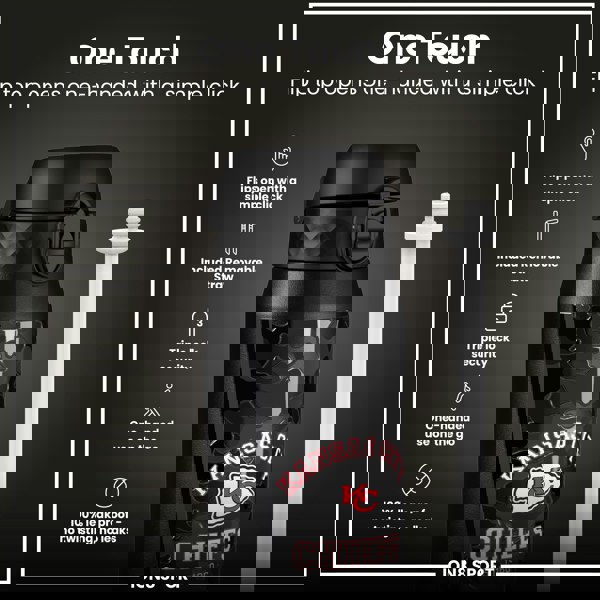 ION8 NFL x ION8 Insulated Steel Water Bottle, NFL Chiefs, 750ml (24oz)