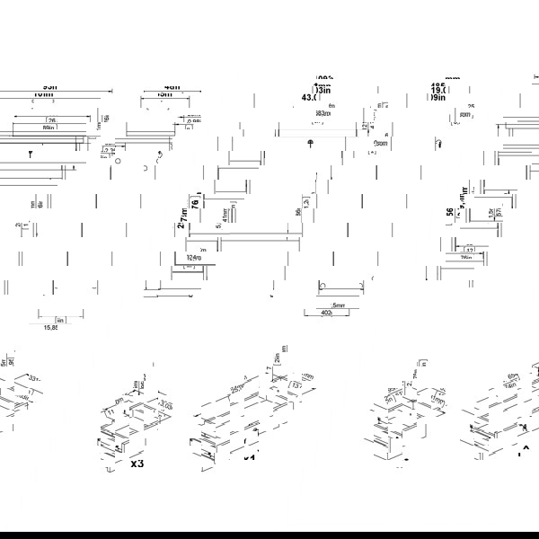 Furniture To Go Function Plus Desk (3+1) Handle Free Drawer in Jackson Hickory Oak