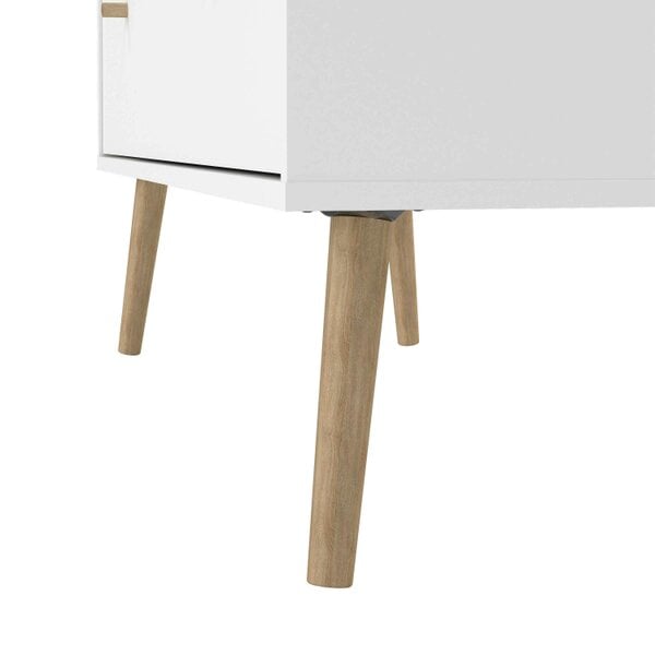 Wyld Haus Quietbloom White Wooden Chest 4 Drawers
