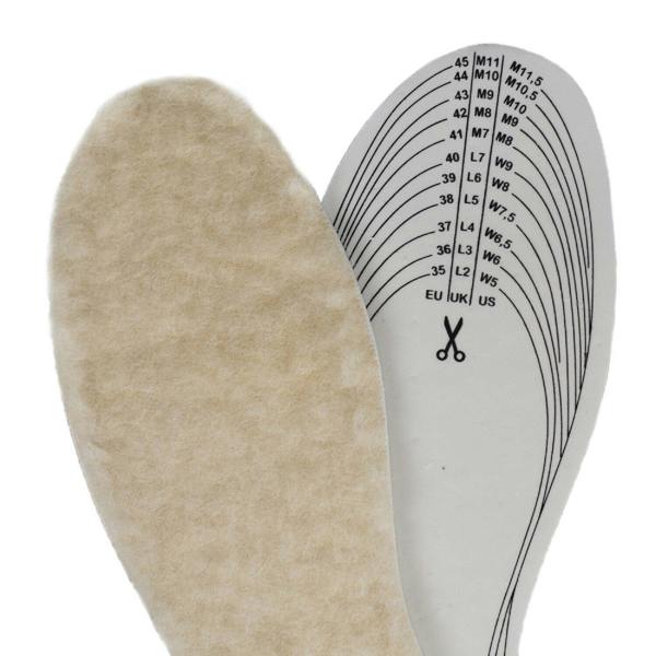 Angelus Wool Fleecy Insoles - Cut to Size for Custom Winter Warmth