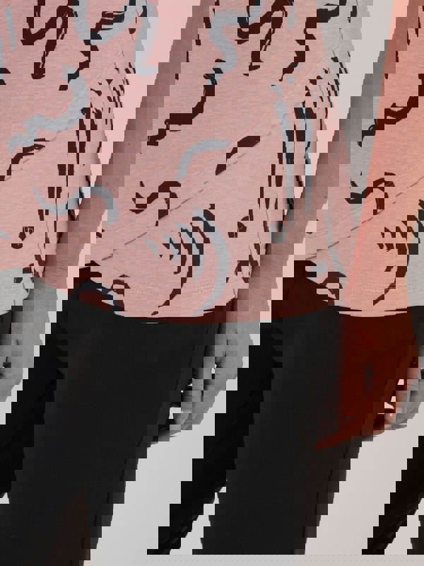 PennyPlain Athleisure Crossover Flow Top - Dusk Print