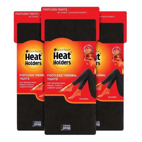 Heat Holders 3 Pack Thermal Leggings 0.52 TOG Brushed Winter Base Layer Warm Bottoms