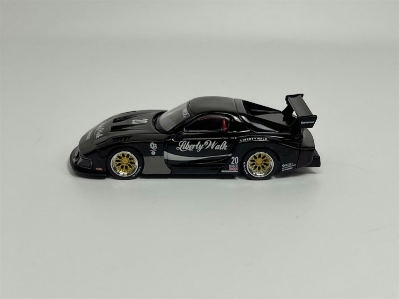 Mini GT Mazda RX-7 LB Super Silhouette Liberty Walk Black RHD 1:64 Mini GT MGT00785R