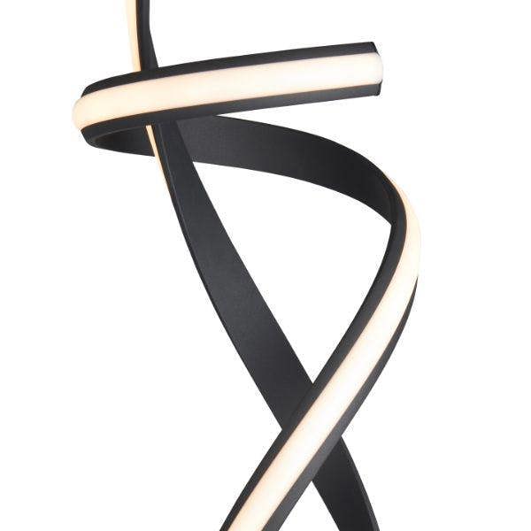 Pagazzi Lighting Fraser Matt Black LED Floor Lamp
