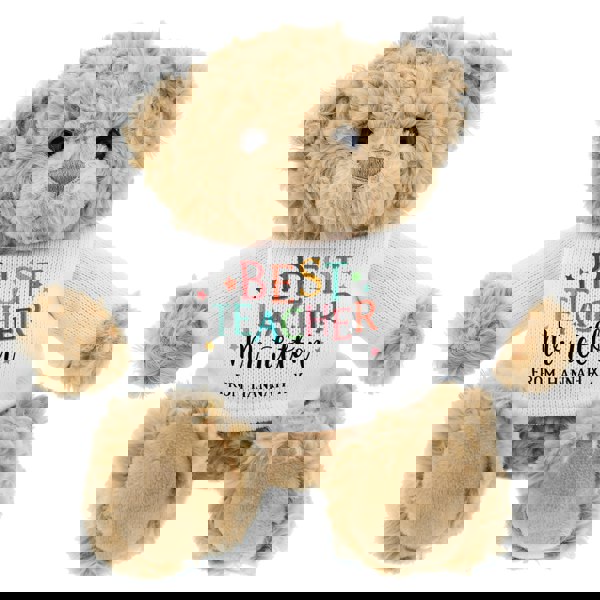Personalised Memento Company Personalised Best Teacher Teddy Bear
