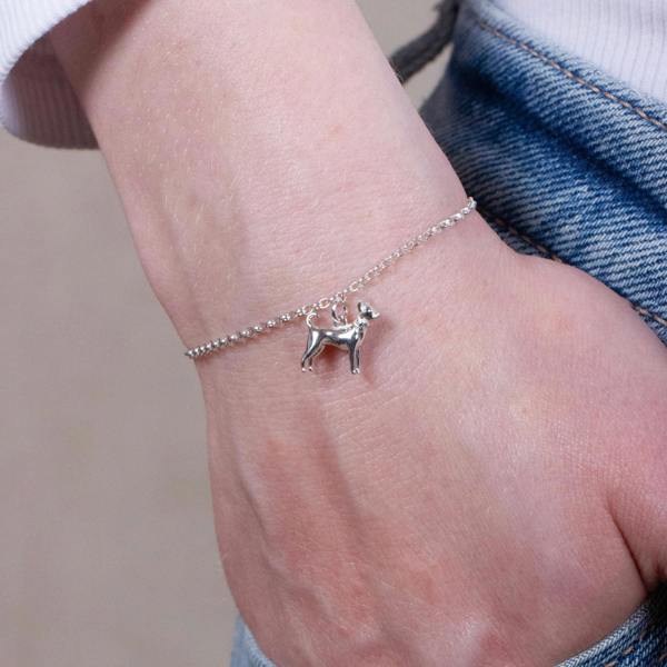 Mylee London Chihuahua Chain Bracelet - Personalised - Sterling Silver