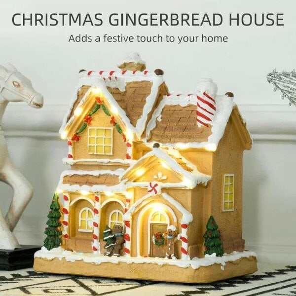 Bobobiy Gingerbread House Light & Music Christmas Decoration