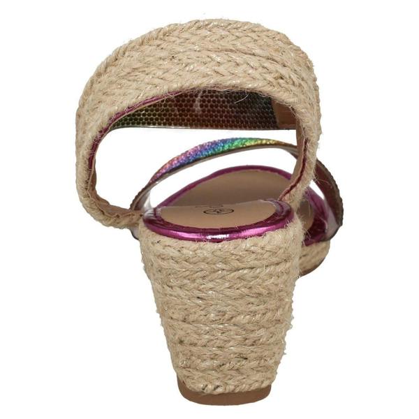 Savannah Ladies Savannah Wedge Glitter Sandals F12035
