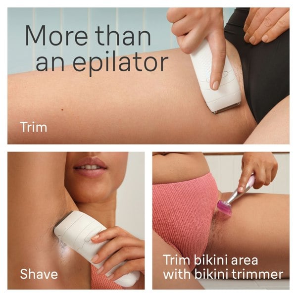 Braun Silk-epil 5,  Epilator For Easy Hair Removal, Lasting Smooth Skin, 5-230, White/Flamingo