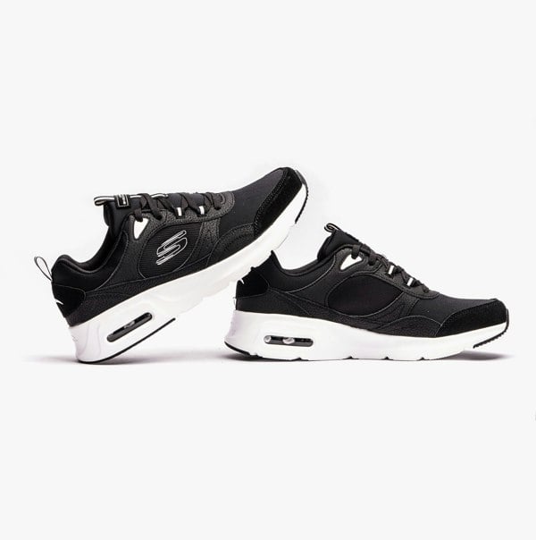 Skechers 232646/BKW SKECH-AIR COURT - HOMEGROWN Mens Trainers Black