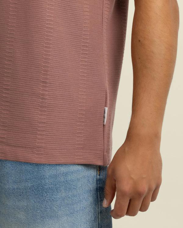 Larsson & Co Arne - Stripe Textured Polo Shirt