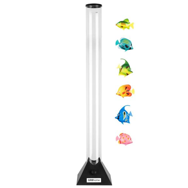 Gr8 Home 90cm Colour Changing LED Bubble Fish Lamp – Tropical Aquarium Effect Light