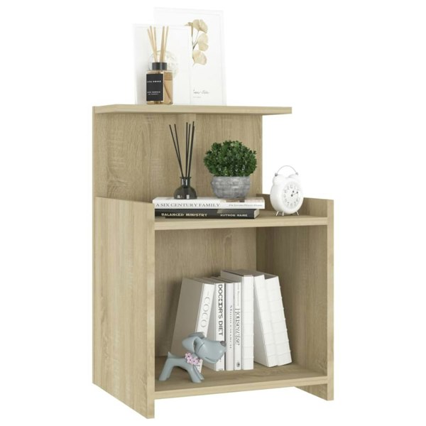 Berkfield Bed Cabinets 2 pcs Sonoma Oak 40x35x60 cm Engineered Wood