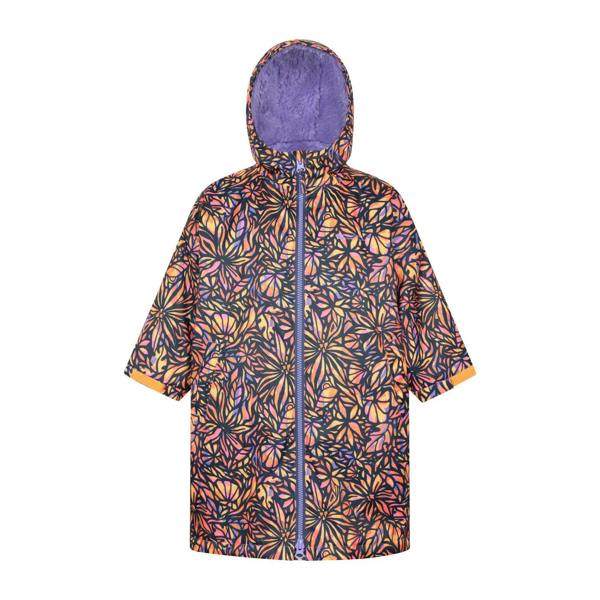 Mountain Warehouse Childrens/Kids Tidal Flowers Waterproof Changing Robe - Navy - 