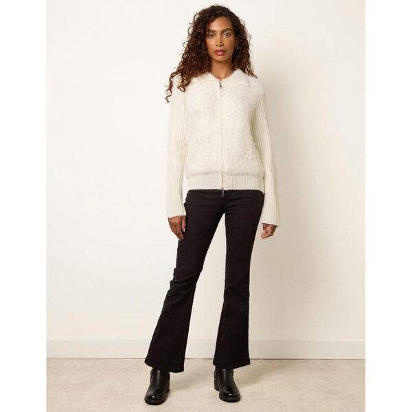 Blue Vanilla Fuzzy Knit Cardigan