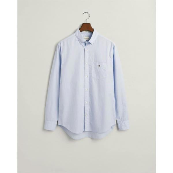 Gant Mens Poplin Shirt - Pale Blue - 