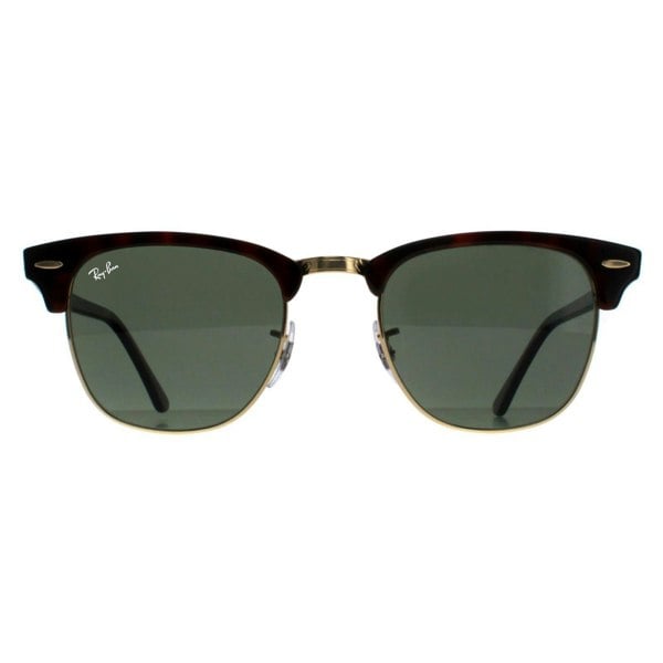 Rayban Sunglasses Clubmaster 3016 990/58 Red Havana Green Polarized Large 51mm