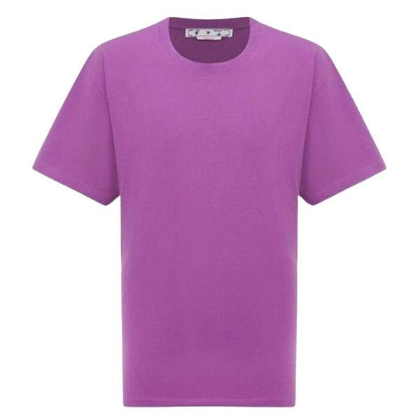 Off White Mens Diagram Oversized T-Shirt - Purple - 