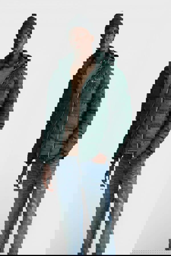 Gant Tartan Green Active Cloud Jacket