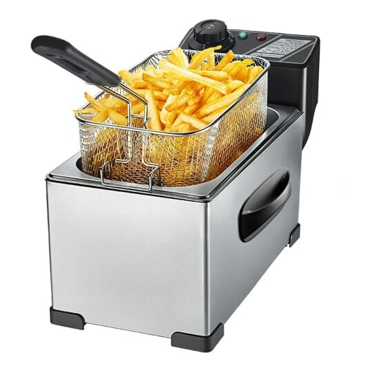 Havendro Adjustable Deep Fat Fryer Stainless Fat Fryer Metal Deep Fat Fryer