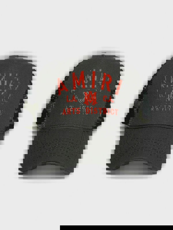 Amiri Stencil Trucker Hat Military Green - Supplied FashionAmiri