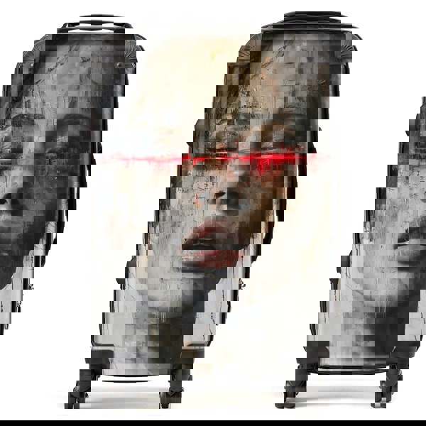 Warren Reed Abstract Face In Motion Suitcase