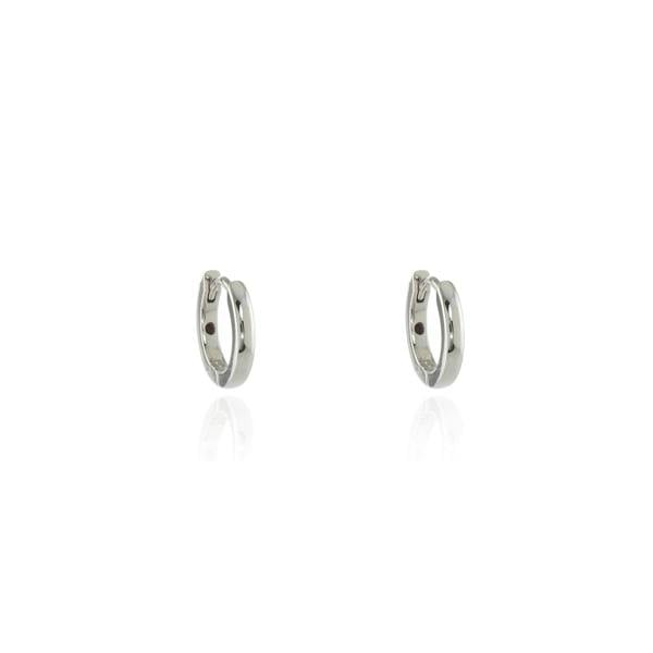 Cachet London Henley Huggie 12mm Silver Hoop