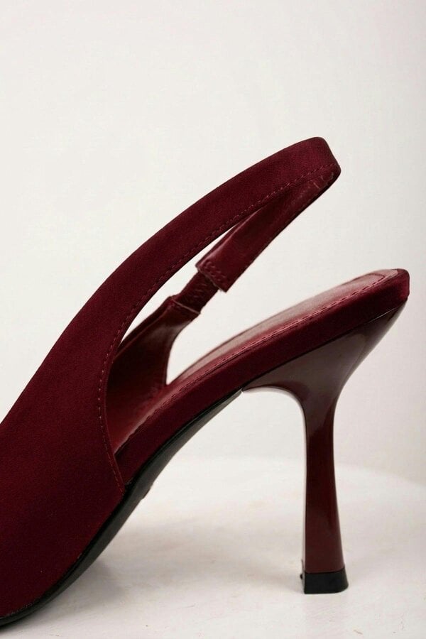 ikrush Sloane Satin Pointed Toe Slingback Heels