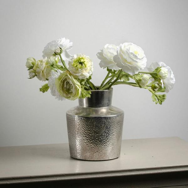 Wyld Haus Set of 3 Artificial Flowers White Ranunculus Spray