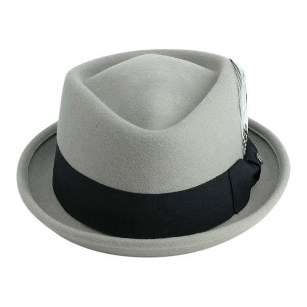 Gamble & Gunn 'New Orleans' – Light Grey/ Black Ribbon