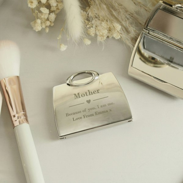 Personalised Memento Company Personalised Handbag Compact Mirror