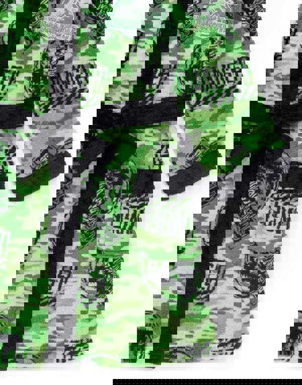 Jurassic World Boys Green Camo Logo Print Bathrobe