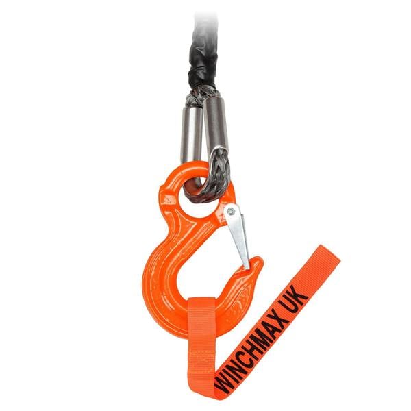 Winchmax 15,000lb (6,804kg) Hydraulic Winch 25m x 12mm Dyneema Rope Competition Hook