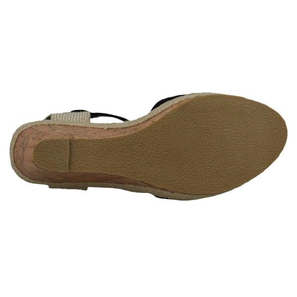 Spot On Ladies Spot On Cork Wedge Sandals F2265