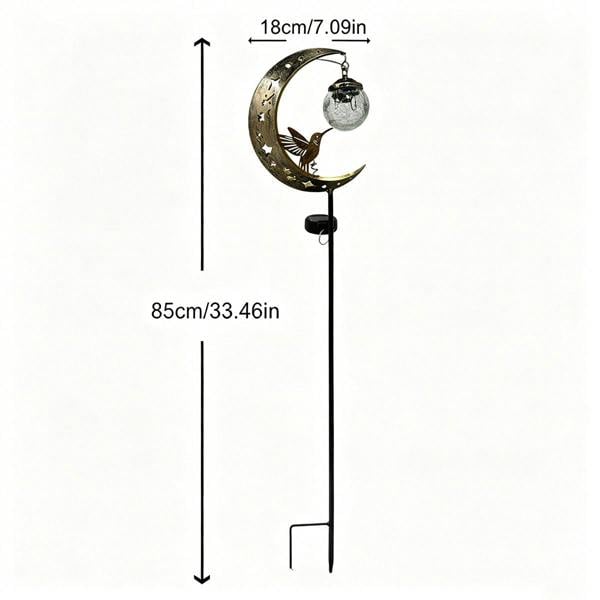 Leaper Solar-powered Hummingbird Ground Spike Light