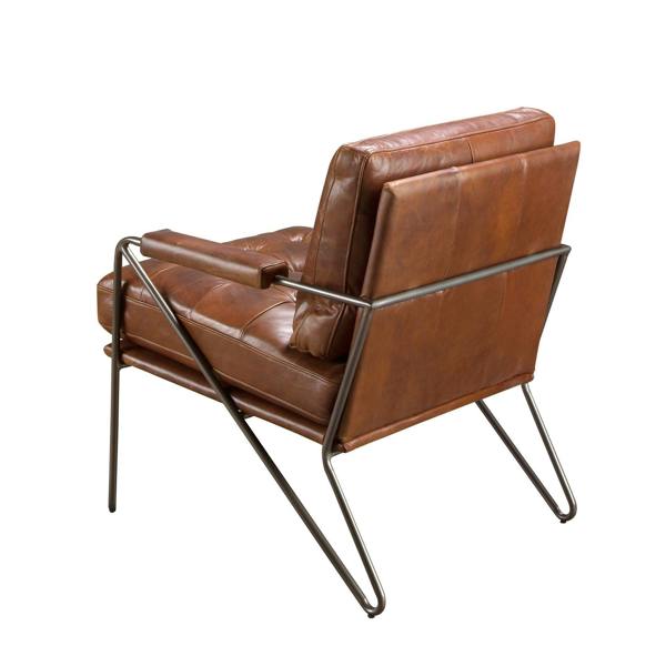 Angel Cerdá Cognac brown leather armchair 5166