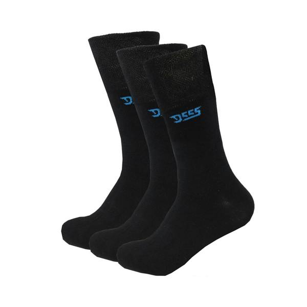 Duke Mens D555 Harold Extra Wide Socks (Pack of 3) - Black - 