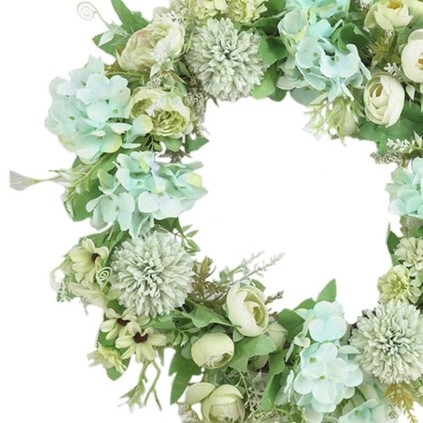 Spring Artificial Peony Wreath Mixed Flowers for Wedding Decor Living and Home 