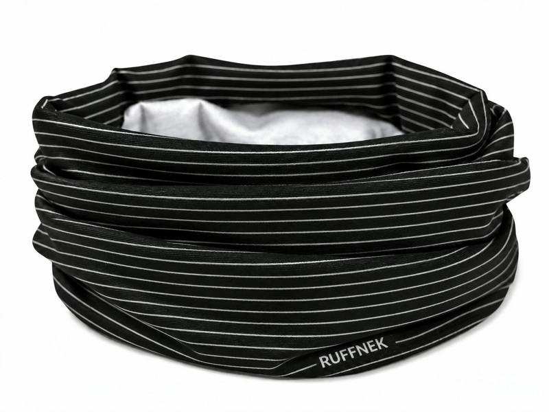 RUFFNEK Black Pinstripe Neck Gaiter Snood | RUFFNEK®