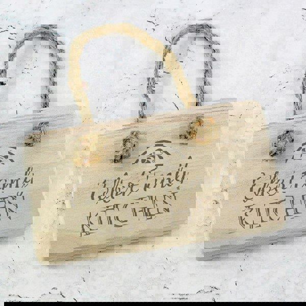 Personalised Memento Company Personalised Kitchen Wooden Sign