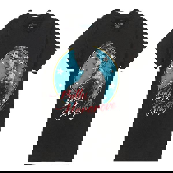 Stranger Things Unisex Adult Billy Band T-Shirt - Black