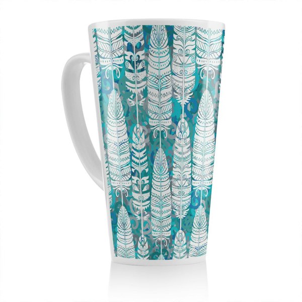 Benjamin Tate Design Tribal Art Animal Latte Mug
