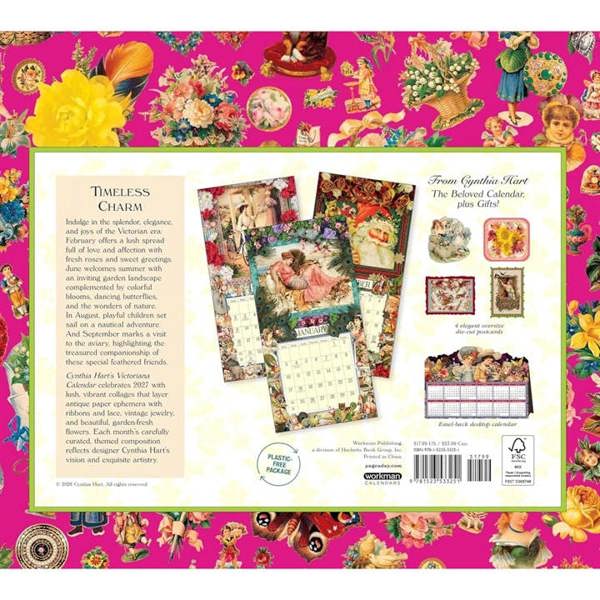 Cynthia Hart's Victoriana Calendar 2027, Wall Calendars, Month To View, Art, Gift