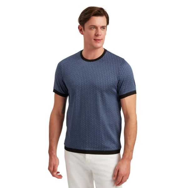 Ted Baker MMB ALDANE SS Geometric Jacquard T Shirt 5