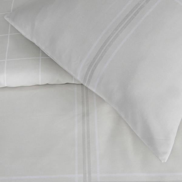 Smart Living Linear Check Duvet Set - Natural