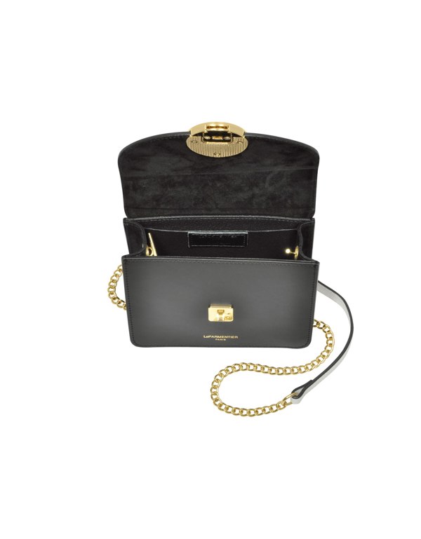 Le Parmentier New Ondina Mini Color Block Shoulder Bag - White / Black
