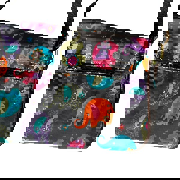 Stylex Accessories Elephant Print Waterproof Satchel Crossbody Bag