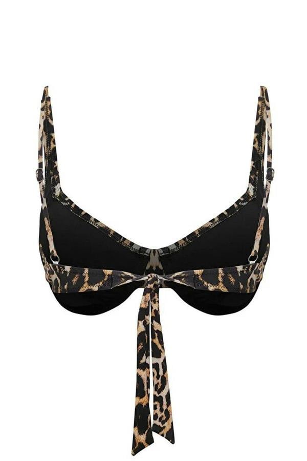 WOVCOR Ethnic Patterned Balconette Padded Bikini Top