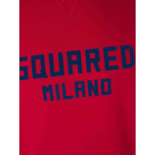 DSQUARED2 Cool Fit Milano Crew Neck Red Jumper M