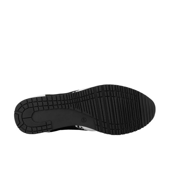 Embassy London San Francisco - White & Black Hexa - Men's lace-up leather & suede trainer